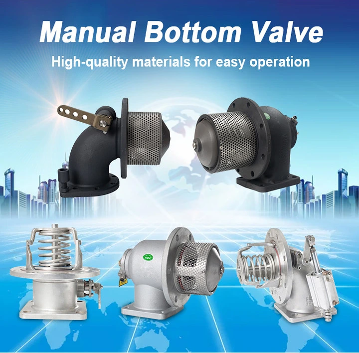 Sanitary Stainless Steel Pneumatic Clamped Tank Bottom Valve