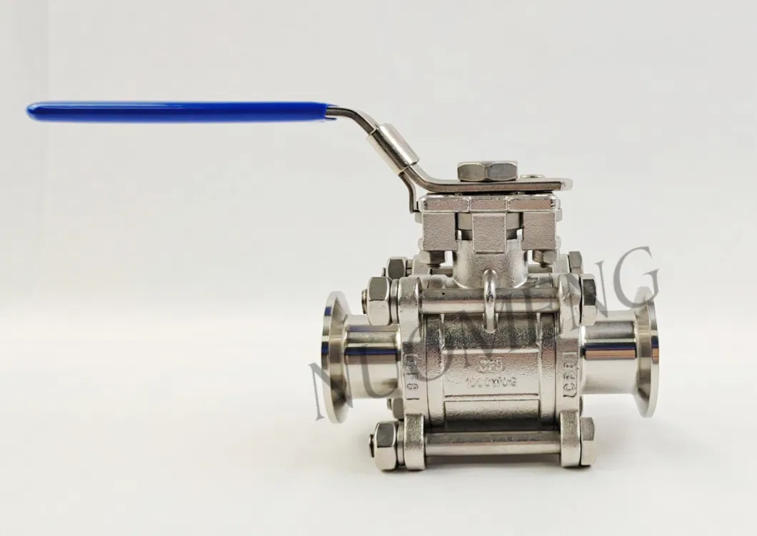 Sanitary Stainless Steel SS304/SS316L Hygienic Non-Retention 3PCS Ball Valve &Globe Valve