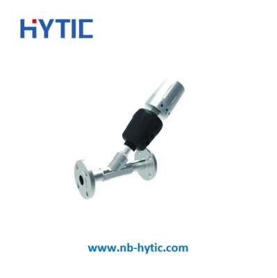 Hytic Sanitary SS316L flangeou válvula de assento de ângulo de ajuste proporcional Asv200